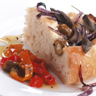 Focaccia with Onions and Olives