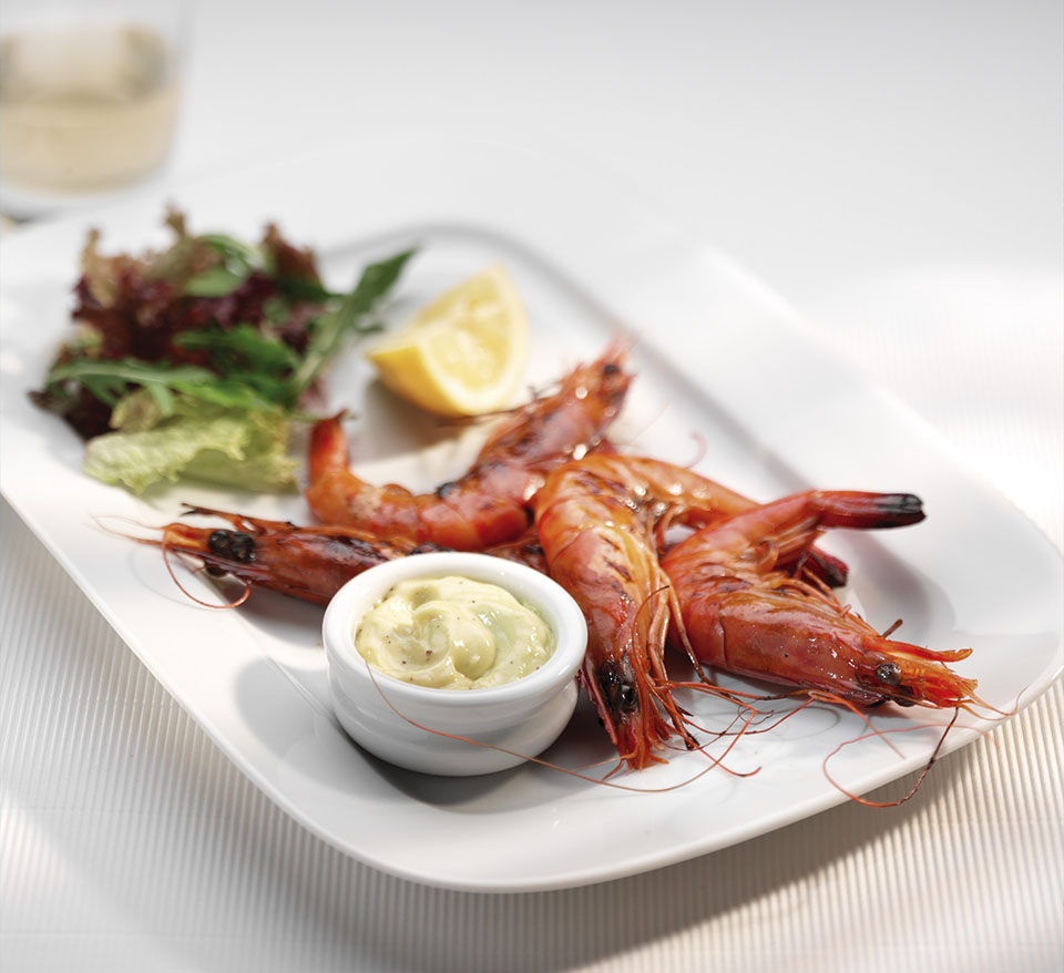 Chargrilled Prawns with Aioli